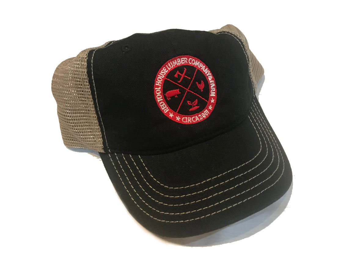 Black RTH Farm Trucker Cap